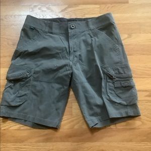 Men’s Kuhl Outdoor Adventure Hiking Shorts Size 35 with 10” inseam Patina Dye